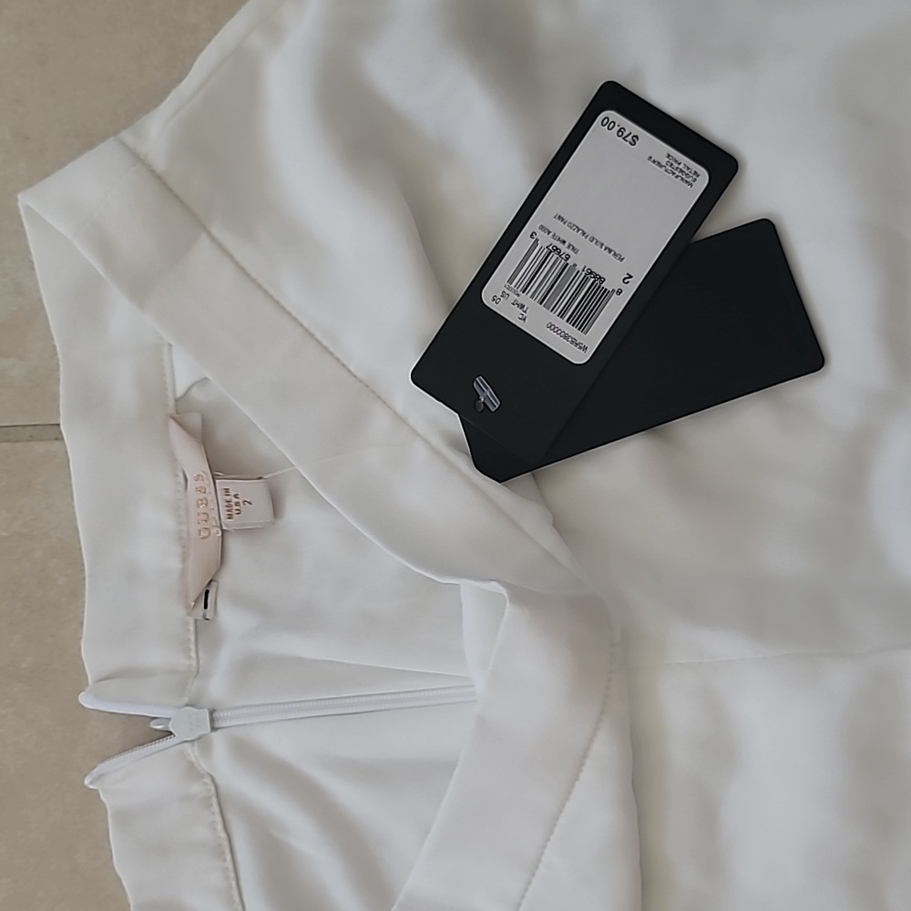 GUESS White Palazzo Wide Leg Pant - Picture 4 of 6